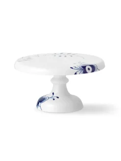 Royal Copenhagen Blå Mega Riflet, fad på fod 29,5 cm