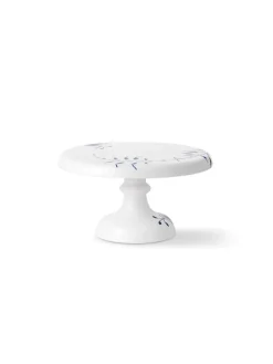 Royal Copenhagen Blå Mega Riflet, fad på fod 29,5 cm