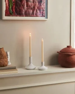 Royal Copenhagen Blå Mega Riflet, lysestage 12 cm