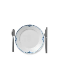 Royal Copenhagen Blå Mega Riflet, tallerken 22 cm mønster 6