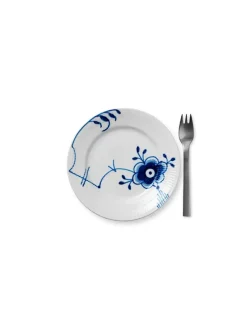 Royal Copenhagen Blå Mega Riflet, tallerken 17 cm mønster 6