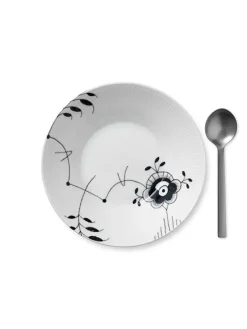 Royal Copenhagen Blå Mega Riflet, dyb tallerken 24 cm