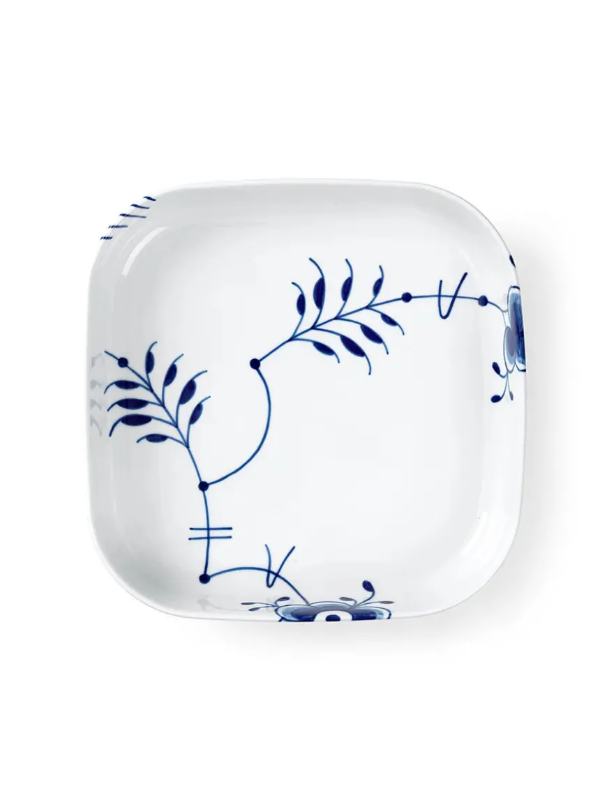 Royal Copenhagen Blå Mega Riflet, firkantet ovnfast fad 30 x 30cm