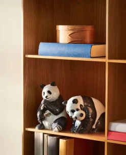 Royal Copenhagen Figurine Panda, med unge 13 cm