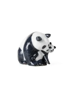 Royal Copenhagen Figurine Panda, med unge 13 cm