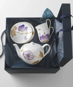 Royal Copenhagen Flora højhankskop med underkop, Rhododendron