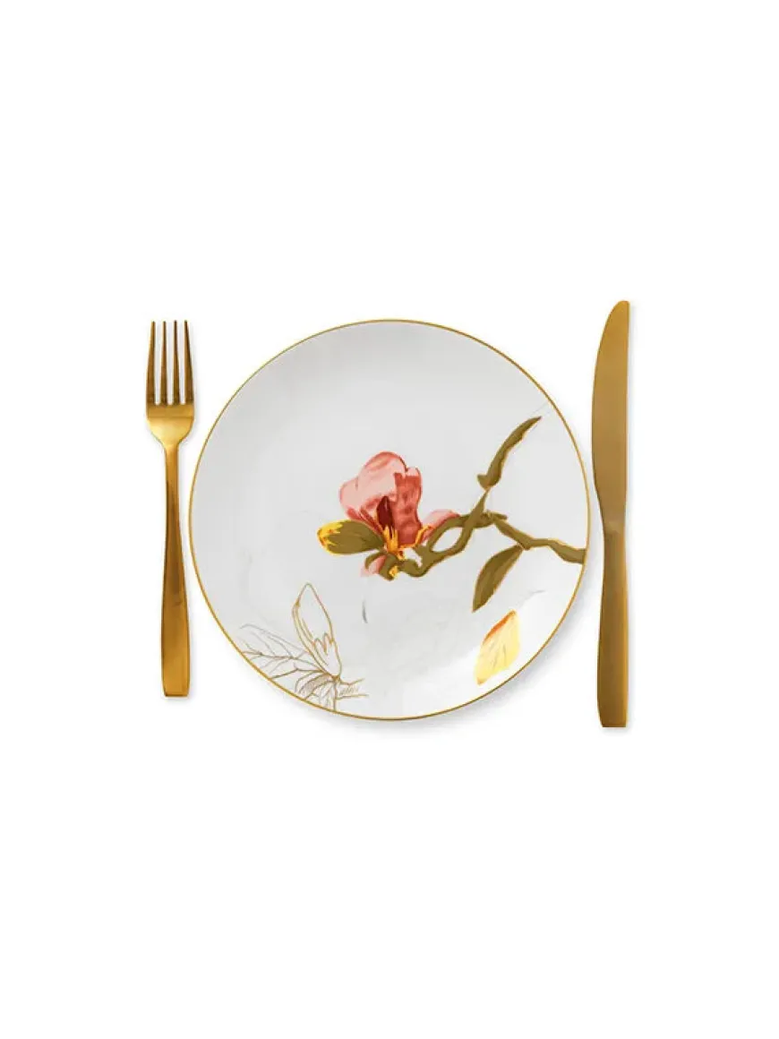 Royal Copenhagen Flora tallerken 22 cm, Magnolia