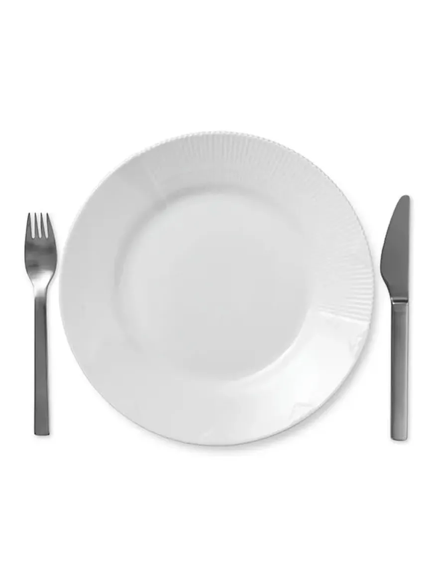 Royal Copenhagen Hvid Elements tallerken 28 cm