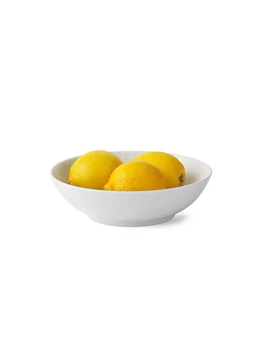 Royal Copenhagen Hvid Halvblonde, skål 110 cl, 18 cm