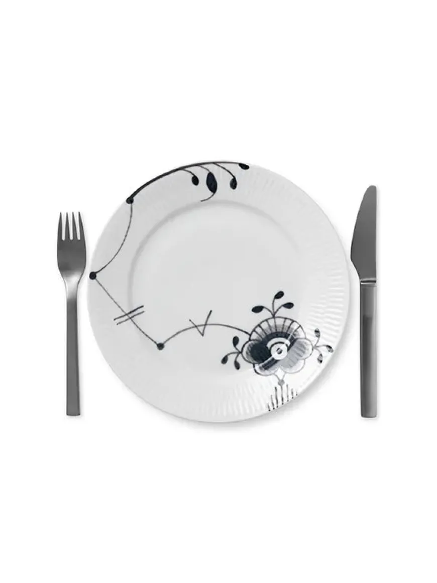 Royal Copenhagen Hvid Halvblonde, tallerken 22 cm