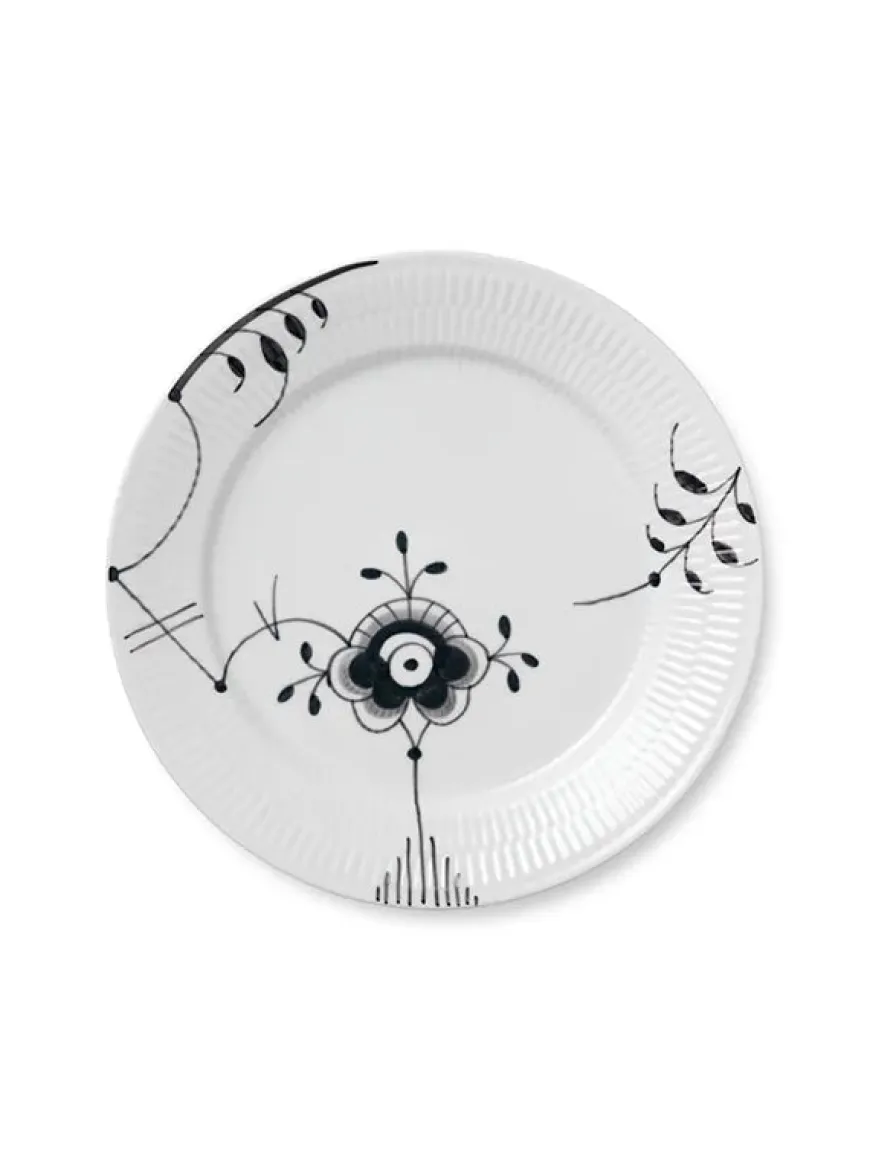 Royal Copenhagen Hvid Halvblonde, tallerken 27 cm