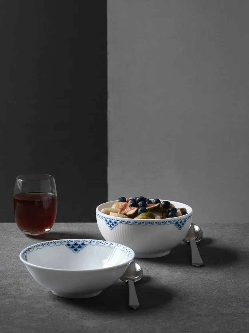 Royal Copenhagen Hvid Halvblonde, portionsskål 35 cl