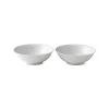 Royal Copenhagen Hvid Riflet, 2-pak portionsskål 35 cl
