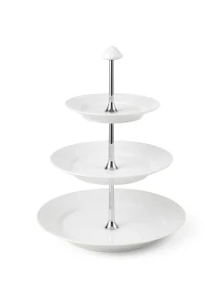 Royal Copenhagen Hvid Riflet, étagére 5 lag