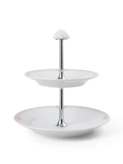 Royal Copenhagen Hvid Riflet, étagére 5 lag