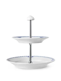 Royal Copenhagen Hvid Riflet, étagére 5 lag