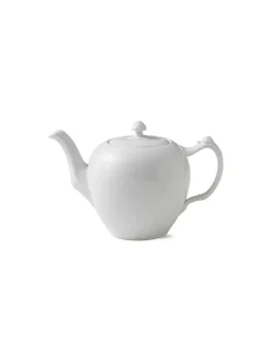 Royal Copenhagen Hvid Riflet, tekande med låg 100 cl