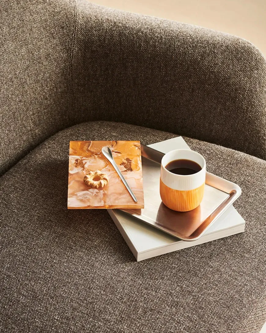 Royal Copenhagen Riflet Contrast, sennep 33 cl