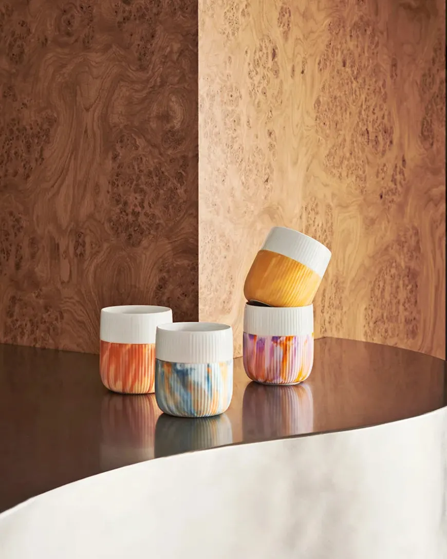 Royal Copenhagen Riflet Contrast, sennep 33 cl