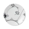 Royal Copenhagen Sort Mega Riflet, tallerken 27 cm