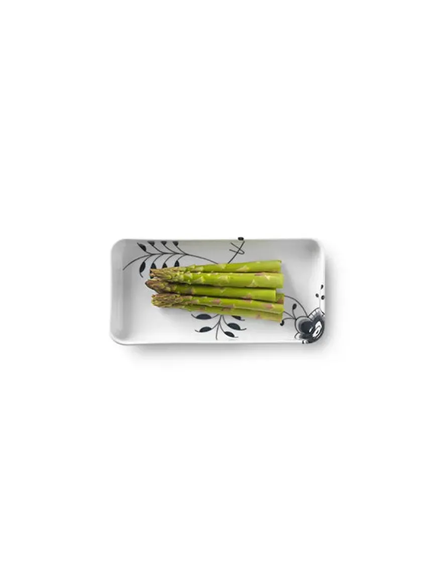 Royal Copenhagen Sort Mega Riflet, fad 24 cm