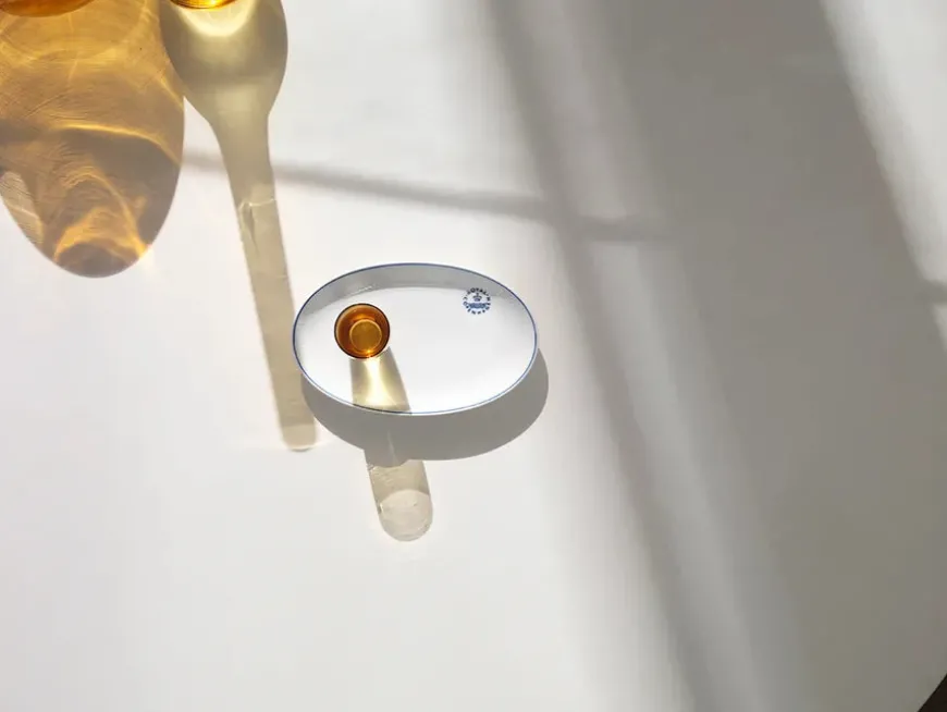 Royal Copenhagen Sort Mega Riflet, asiet 23 cm