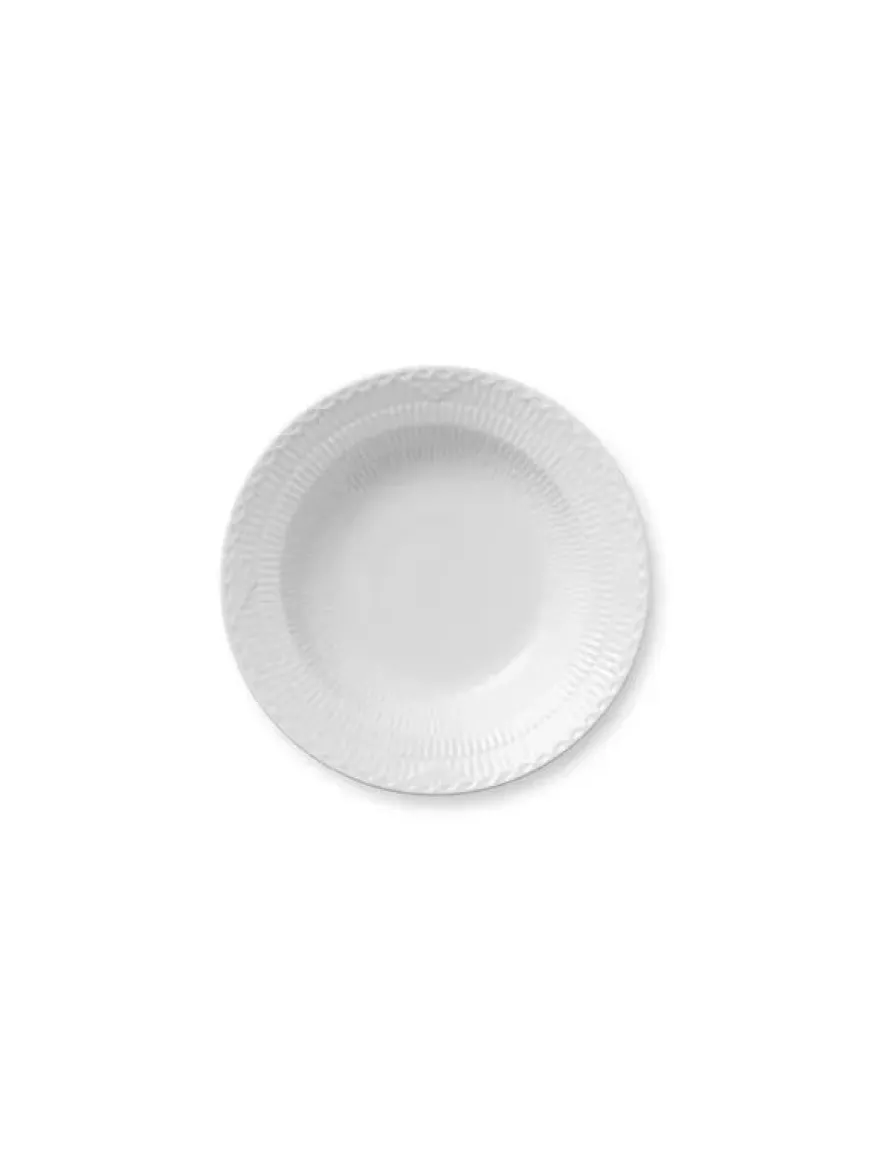 Royal Copenhagen Sort Mega Riflet, dyb tallerken 21 cm