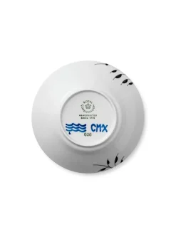 Royal Copenhagen Sort Mega Riflet, dyb tallerken 24 cm