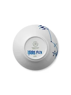 Royal Copenhagen Sort Mega Riflet, dyb tallerken 24 cm