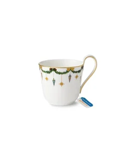 Royal Copenhagen Stjerne Riflet Jul, højhankskop 33 cl