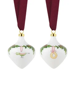 Royal Copenhagen Stjerne Riflet Jul, Ornament sæt