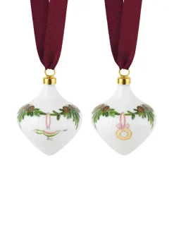 Royal Copenhagen Stjerne Riflet Jul, Ornament sæt