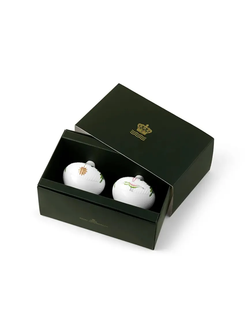 Royal Copenhagen Stjerne Riflet Jul, Ornament sæt