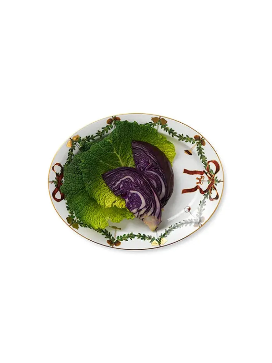 Royal Copenhagen Stjerne Riflet Jul, fad 37 cm