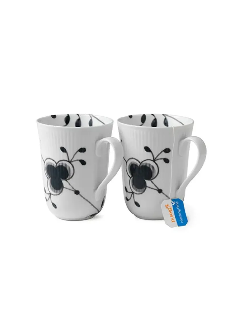 Royal Copenhagen Stjerne Riflet Jul, 2-pak krus 33 cl