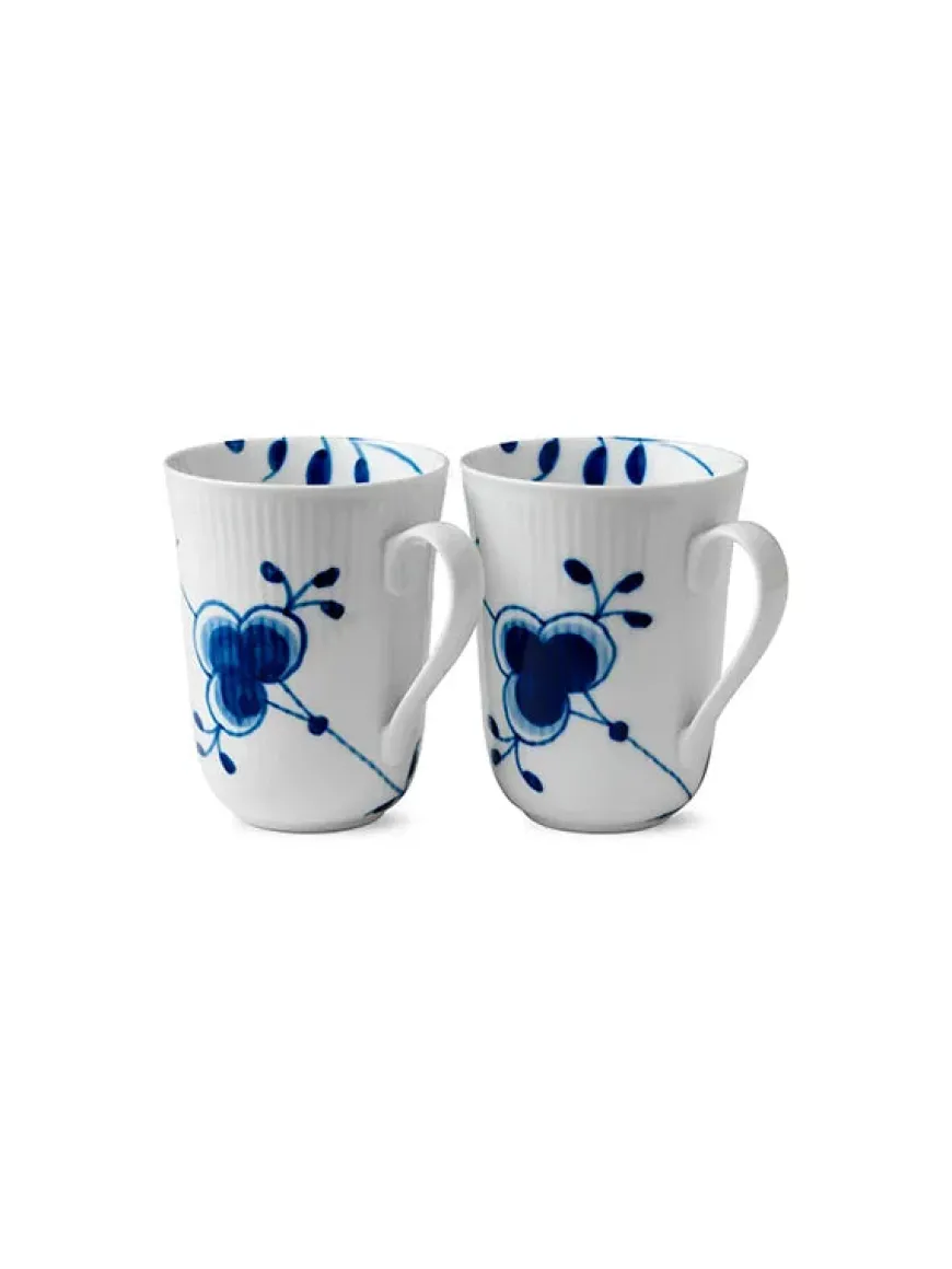 Royal Copenhagen Stjerne Riflet Jul, 2-pak krus 33 cl