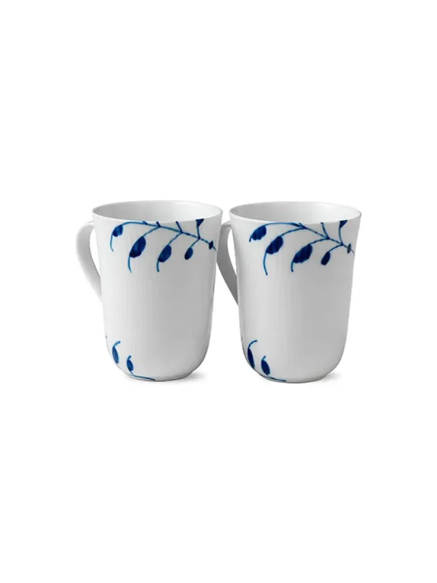 Royal Copenhagen Stjerne Riflet Jul, 2-pak krus 33 cl