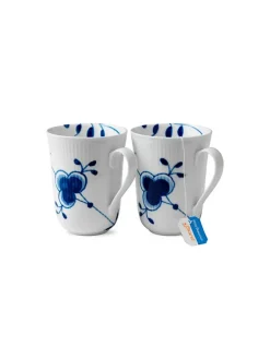 Royal Copenhagen Stjerne Riflet Jul, 2-pak krus 33 cl