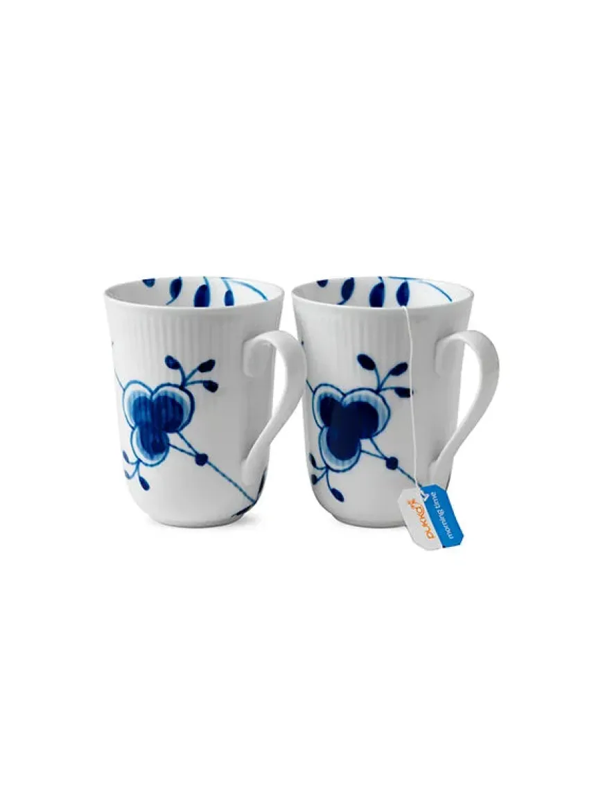 Royal Copenhagen Stjerne Riflet Jul, 2-pak krus 33 cl