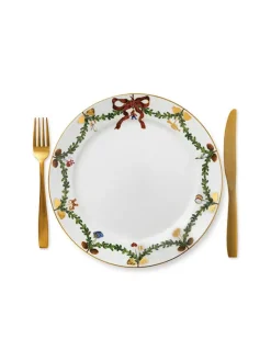 Royal Copenhagen Stjerne Riflet Jul, tallerken 27 cm