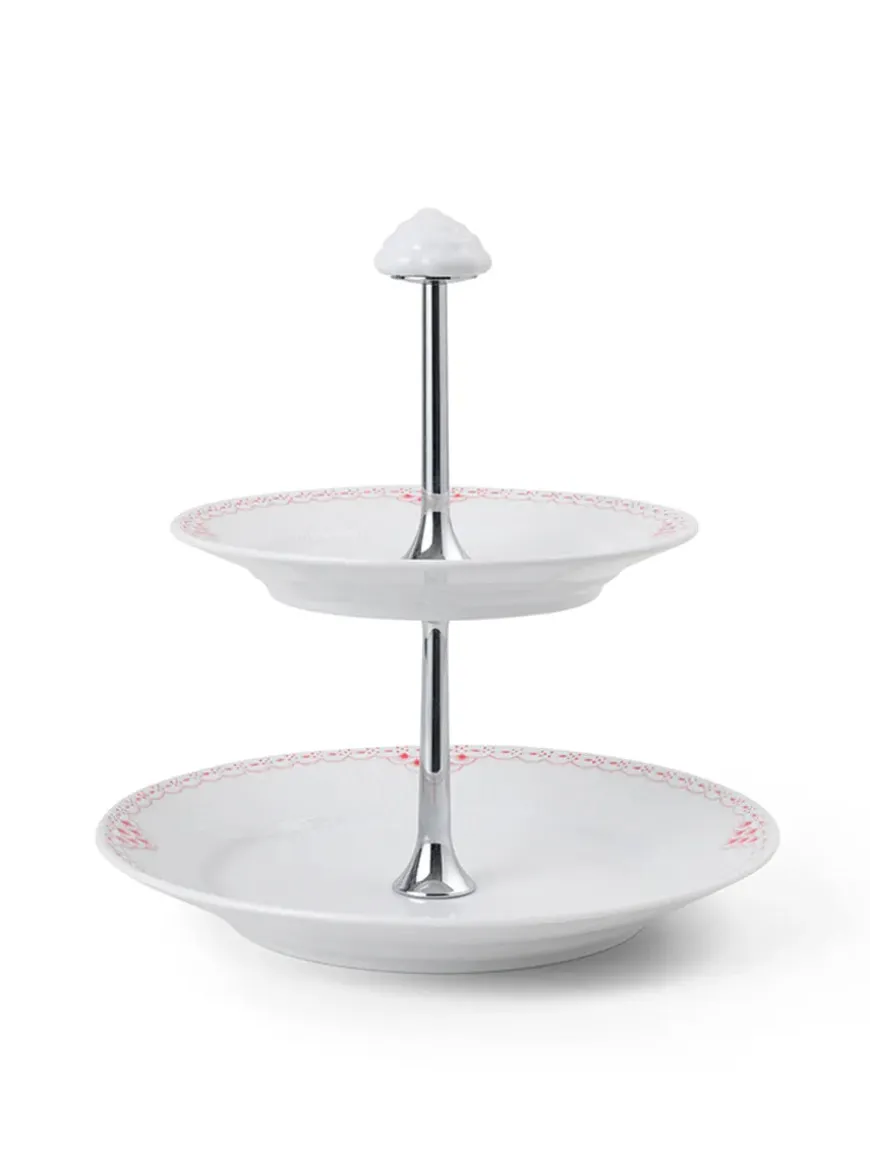 Royal Copenhagen Stjerne Riflet Jul, étagère 23 cm