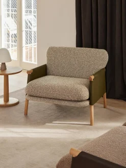 Savannah Loungestol, grand linen/max 95 fra Fredericia Furniture