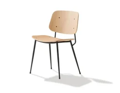 Søborg Stol, stålstel af Børge Mogensen