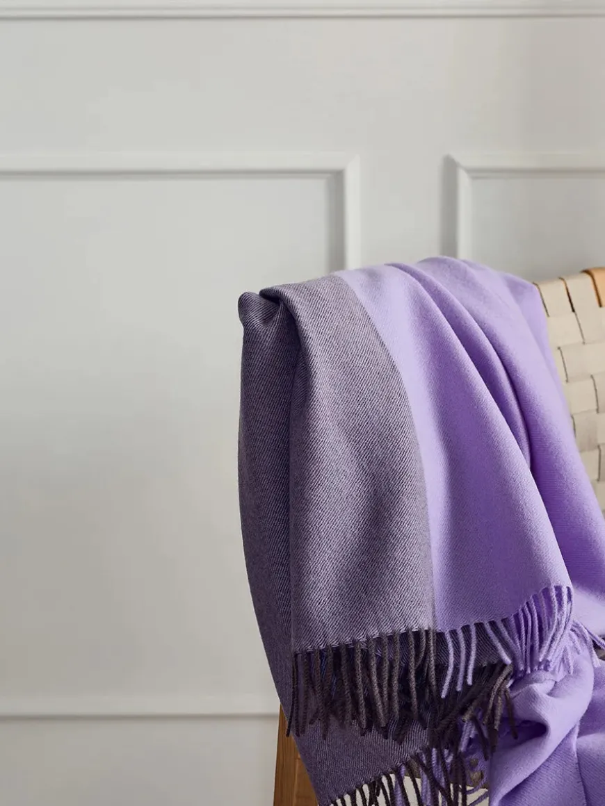 Secret Plaid, coral/amber fra Silkeborg Uldspinderi