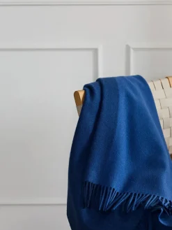 Secret Plaid, coral/amber fra Silkeborg Uldspinderi