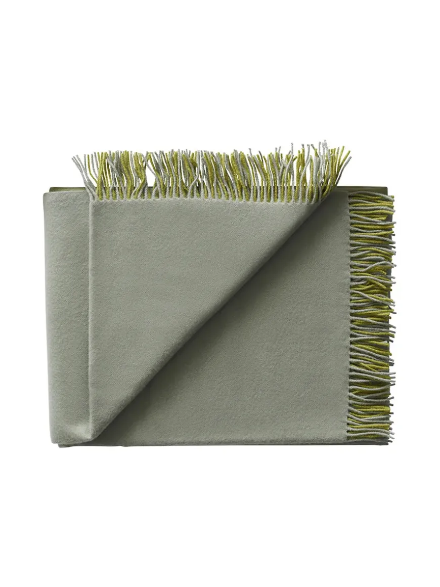 Secret Plaid, coral/amber fra Silkeborg Uldspinderi