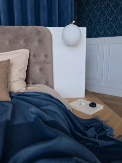 Secret Plaid, ocher/caramel fra Silkeborg Uldspinderi