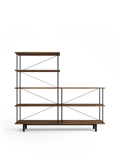 Seiton Reol 3-2 L, valnød fra Stellar Works