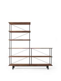 Seiton Reol 3-3 L, valnød fra Stellar Works