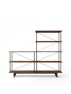 Seiton Reol 3-3 L, valnød fra Stellar Works